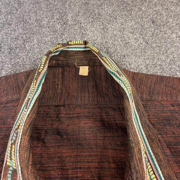 Vintage Guatemalan Handwoven Jacket Birds Embroidery‎ Boho 70s #1166 - Picture 3 of 7